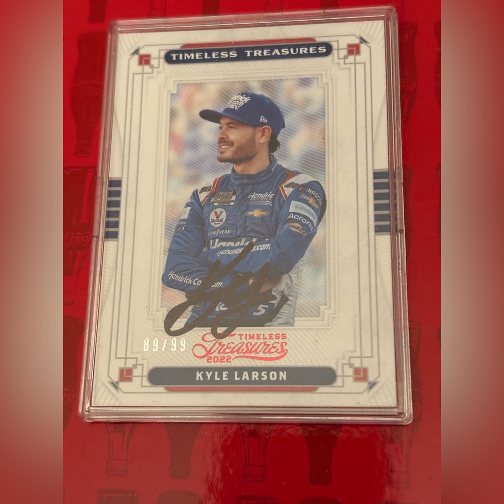 Panini Timeless Treasures Kyle Larson Autographed Card